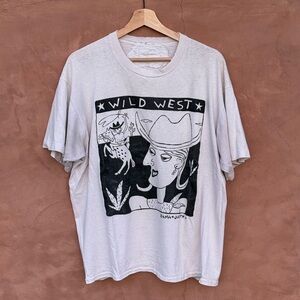 RANA + JUDITH CO. Vintage “Wild West” Graphic Oversized T-Shirt